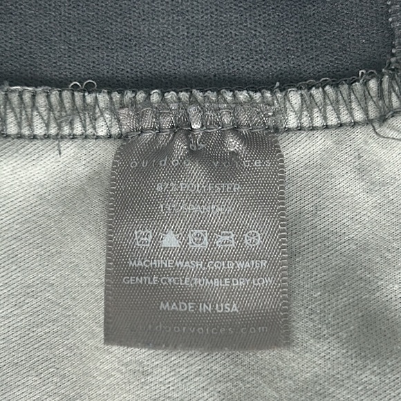 Outdoor Voices Criss Cross Back Sports Bra Navy and Gray Unpadded Large - Picture 5 of 7